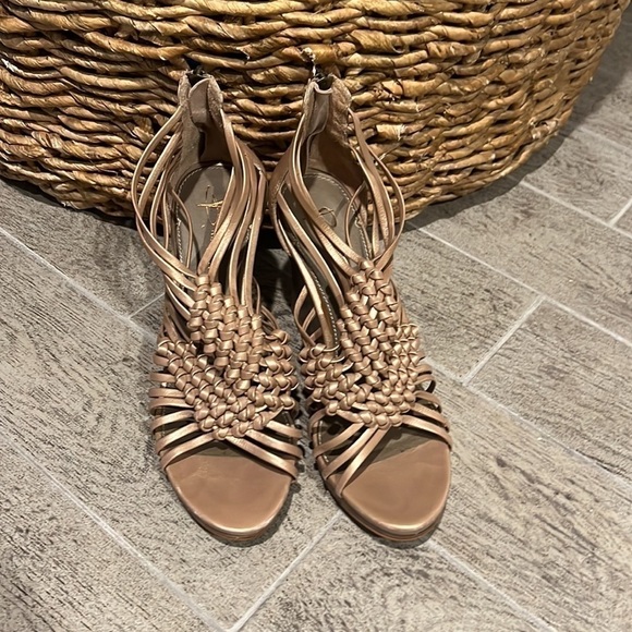 B Makowsky bmanne goldwash leather wedge - Picture 2 of 6